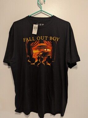 Fall Out Boy Black Graphic Short Sleeve Tee